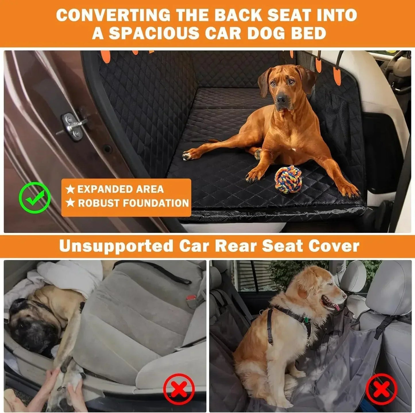 PawGuard™ - Hard-Bottom Dog Car Seat